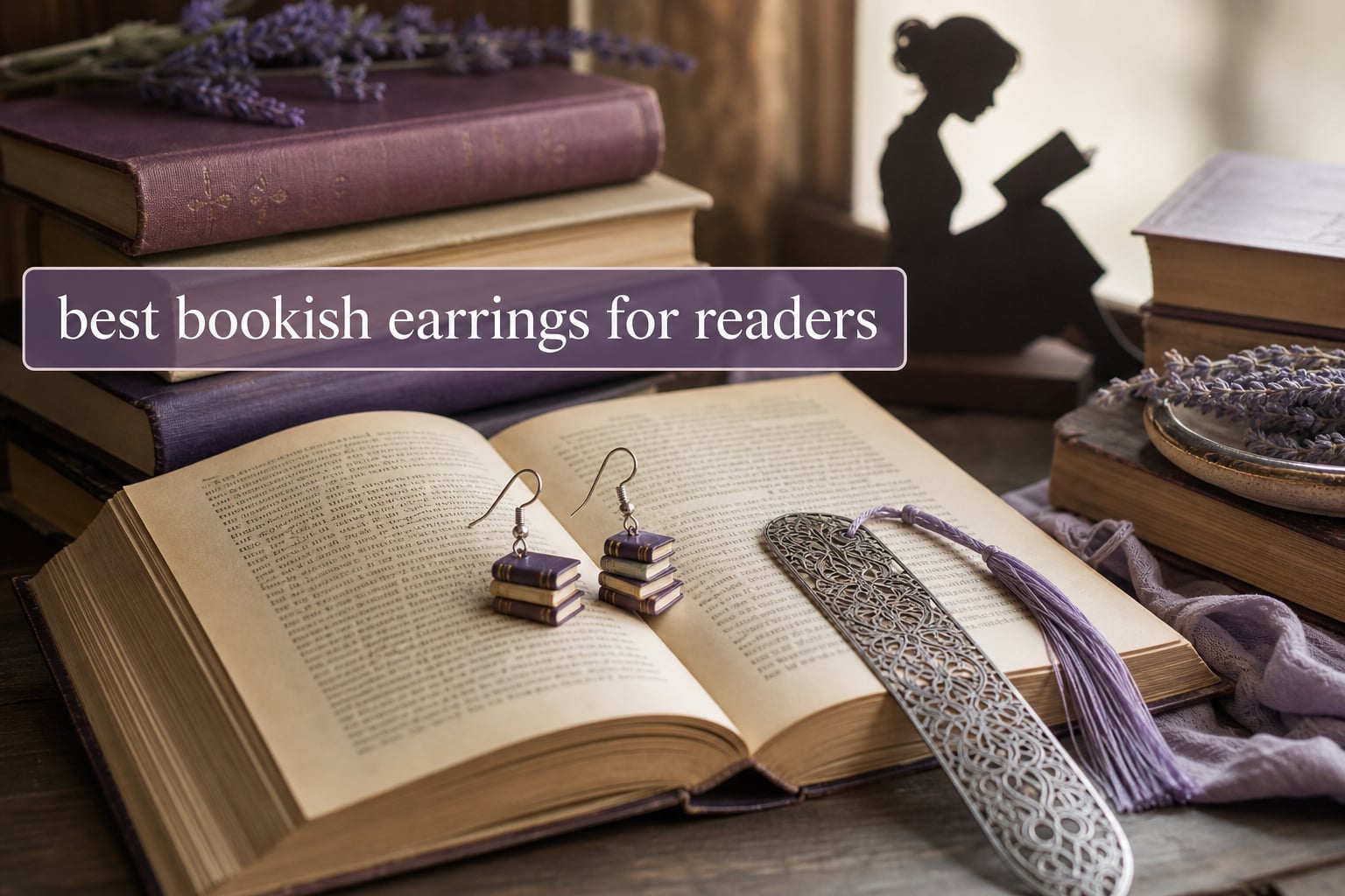 best bookish earrings for readers