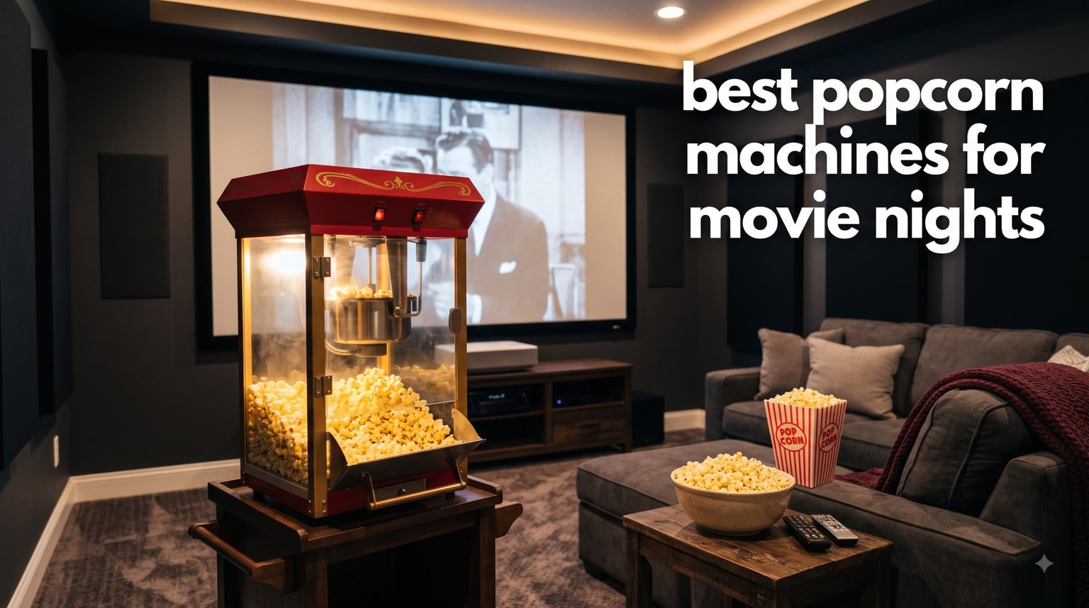 best popcorn machines for movie nights