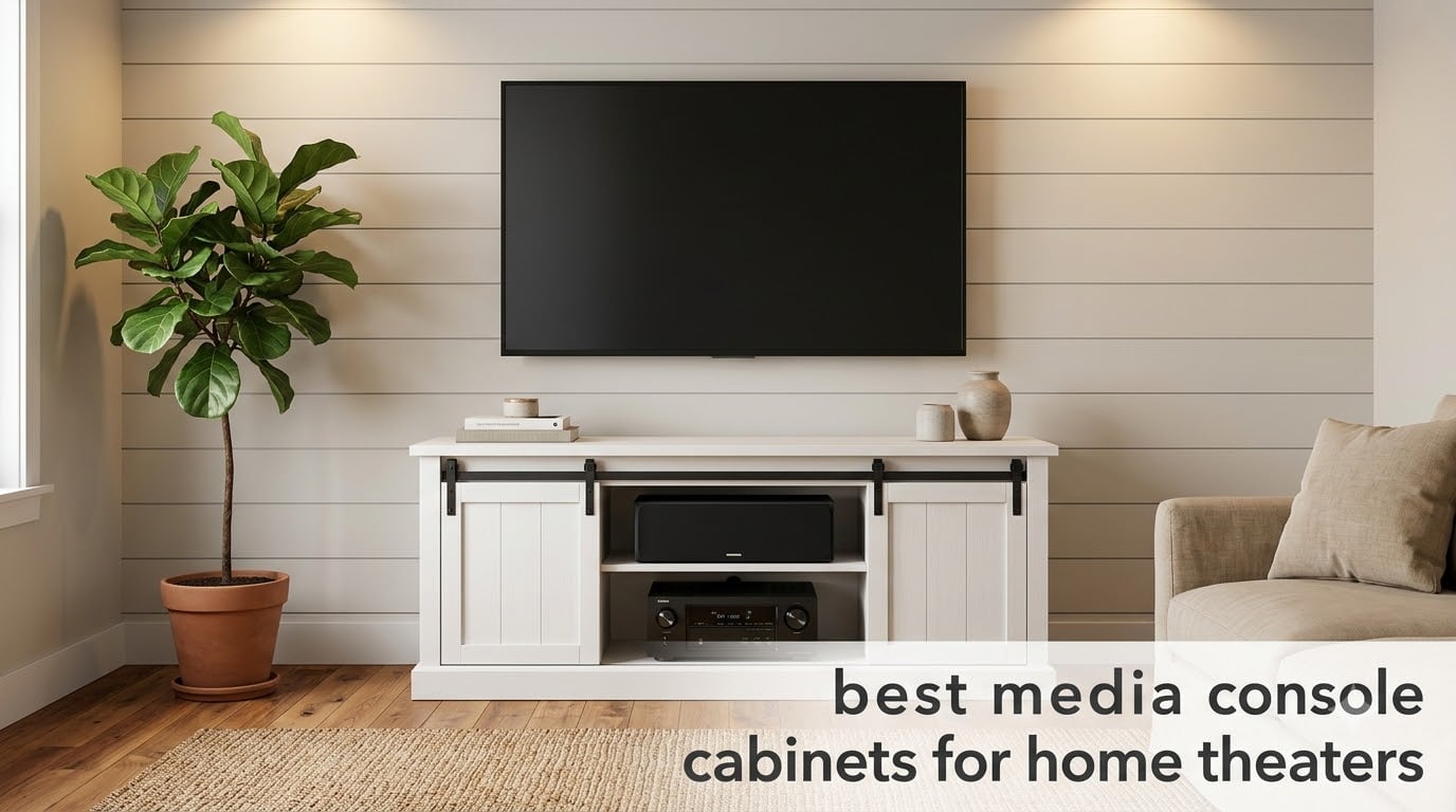 best media console cabinets for home theaters