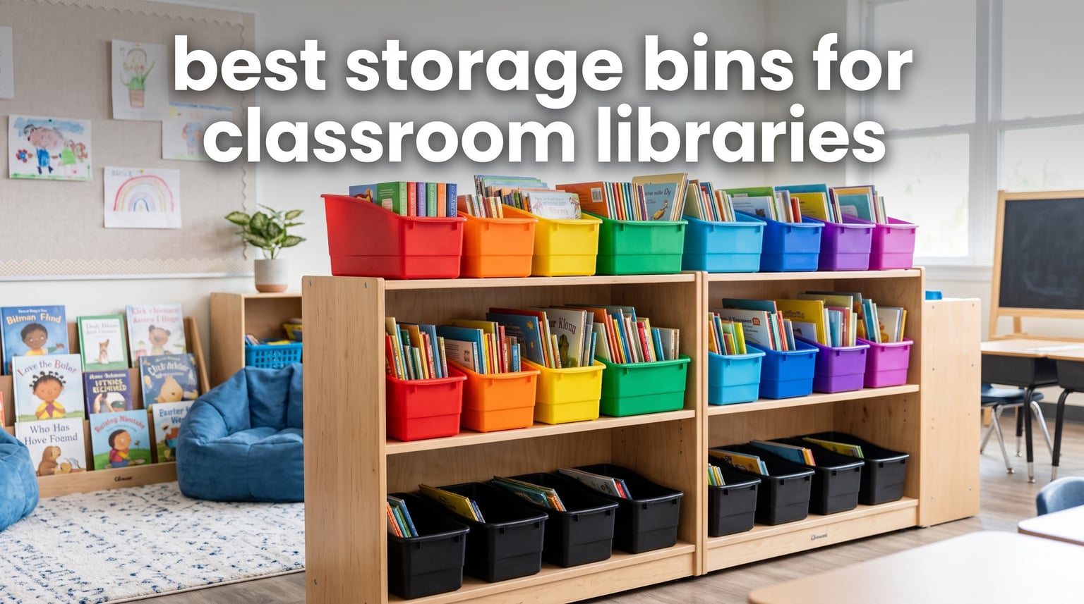 best storage bins for classroom libraries
