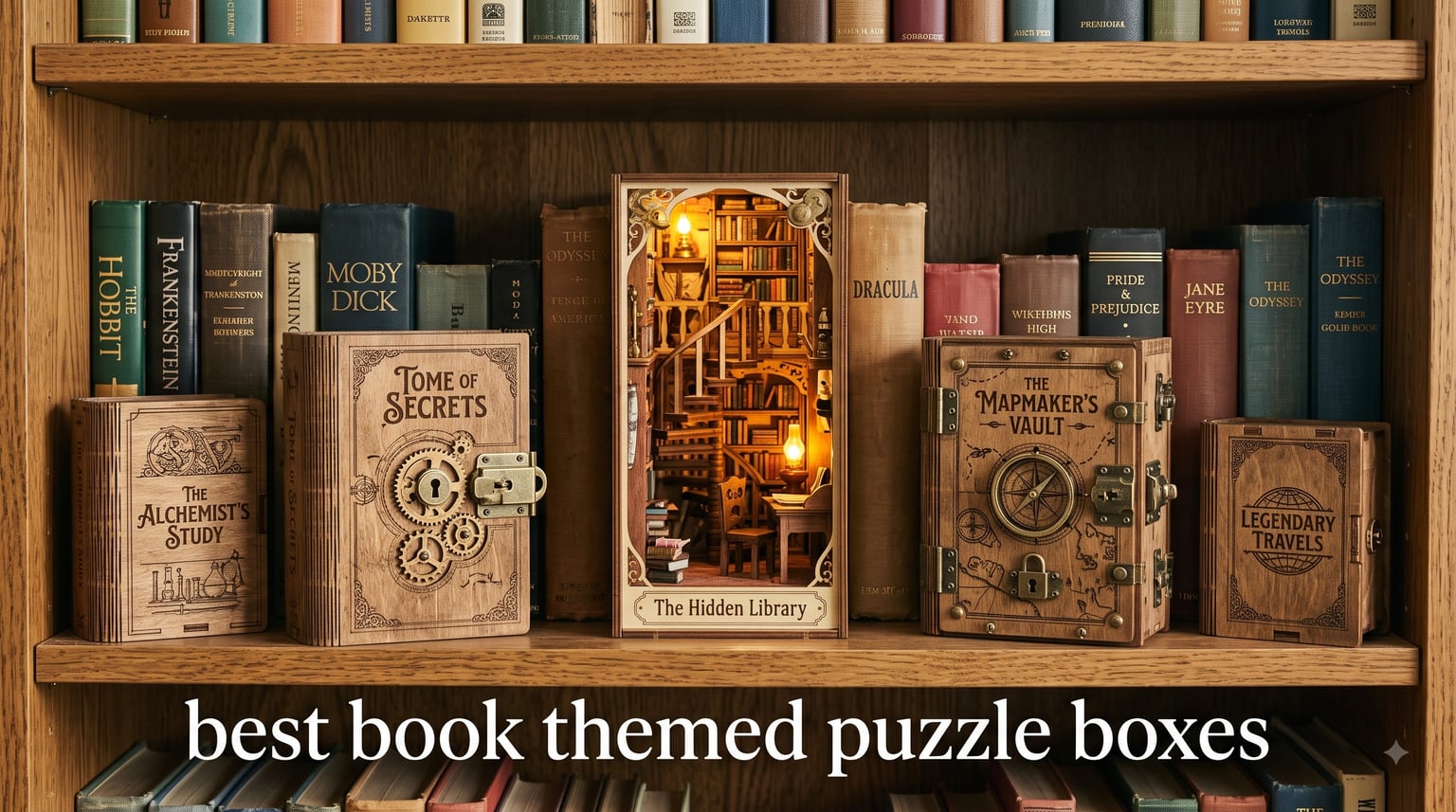 best book themed puzzle boxes