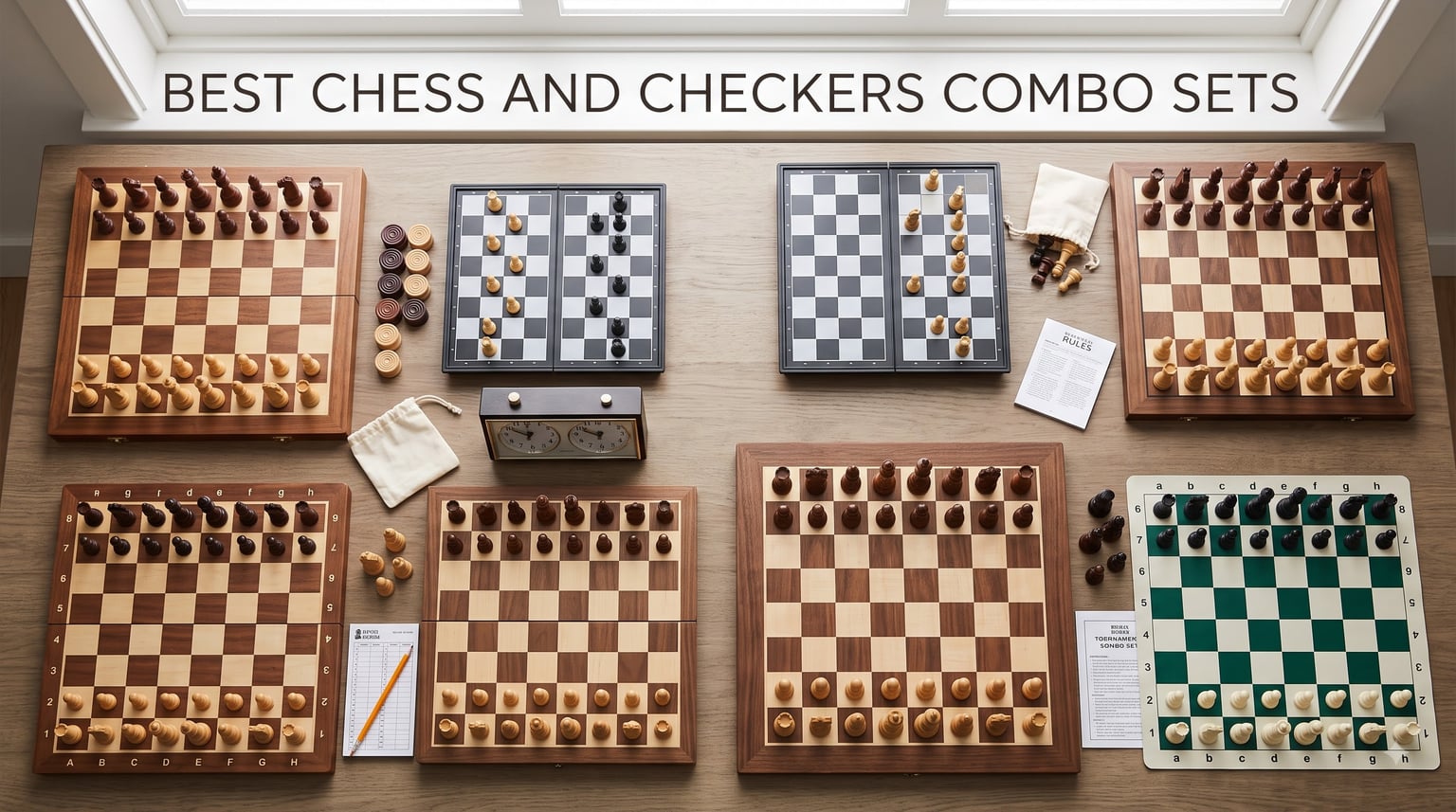 best chess and checkers combo sets