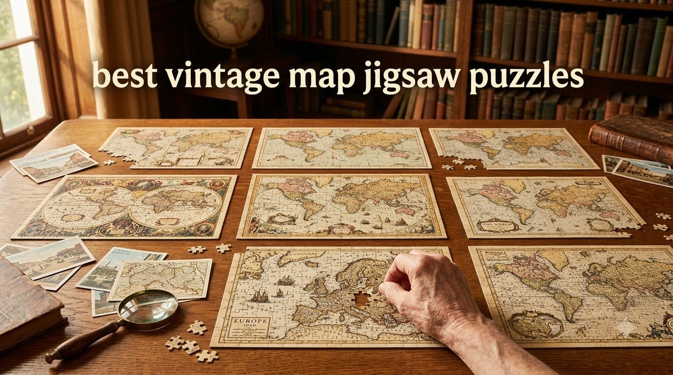 best vintage map jigsaw puzzles