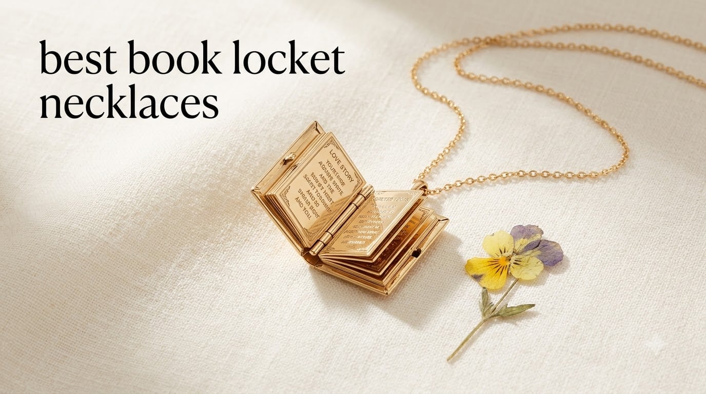 best book locket necklaces