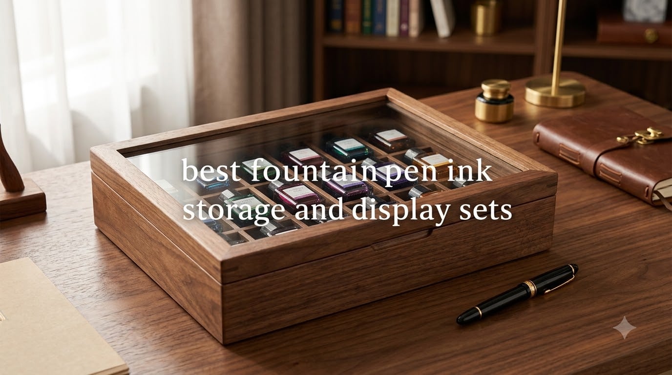 best fountain pen ink storage and display sets