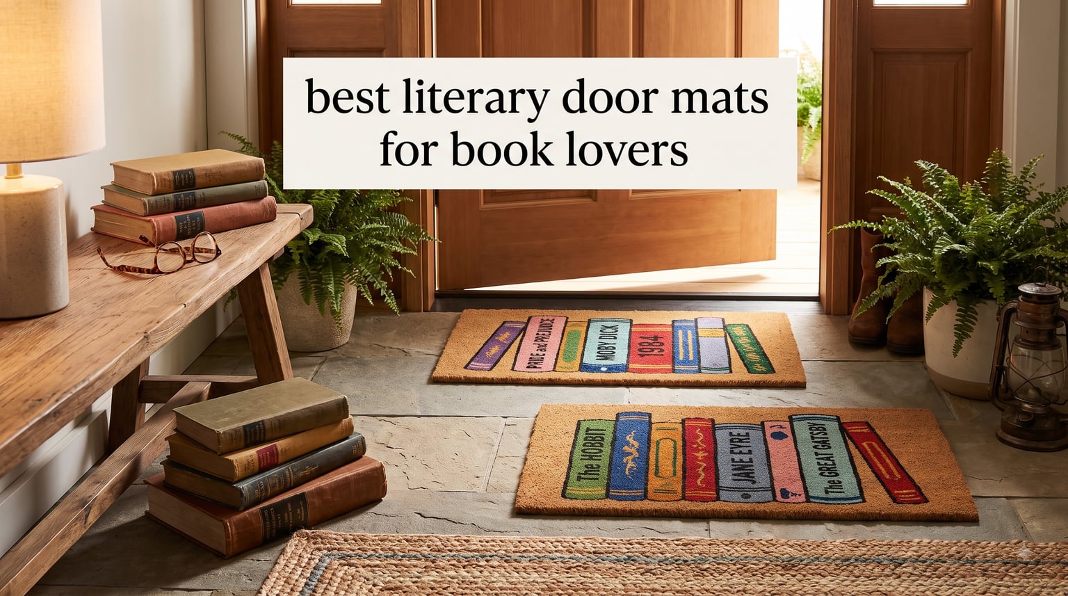 best literary door mats for book lovers