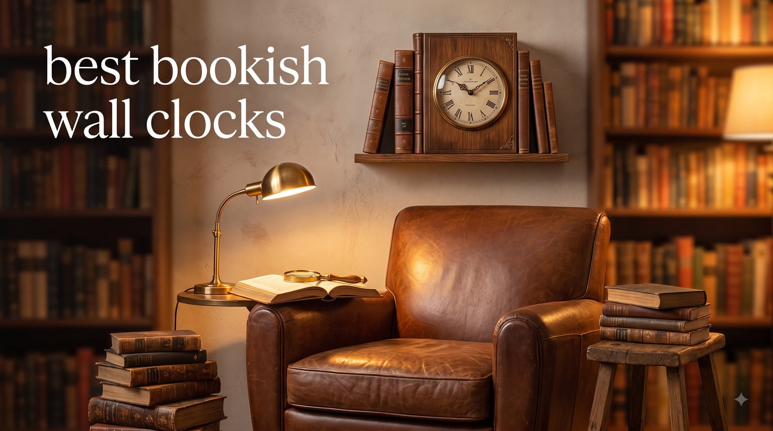 best bookish wall clocks