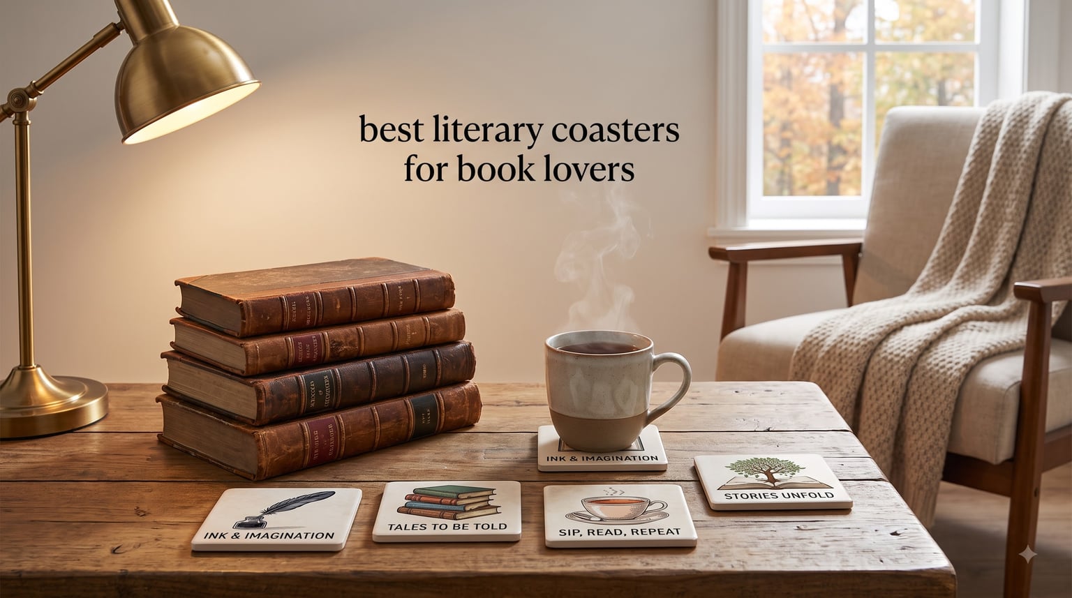 best literary coasters for book lovers