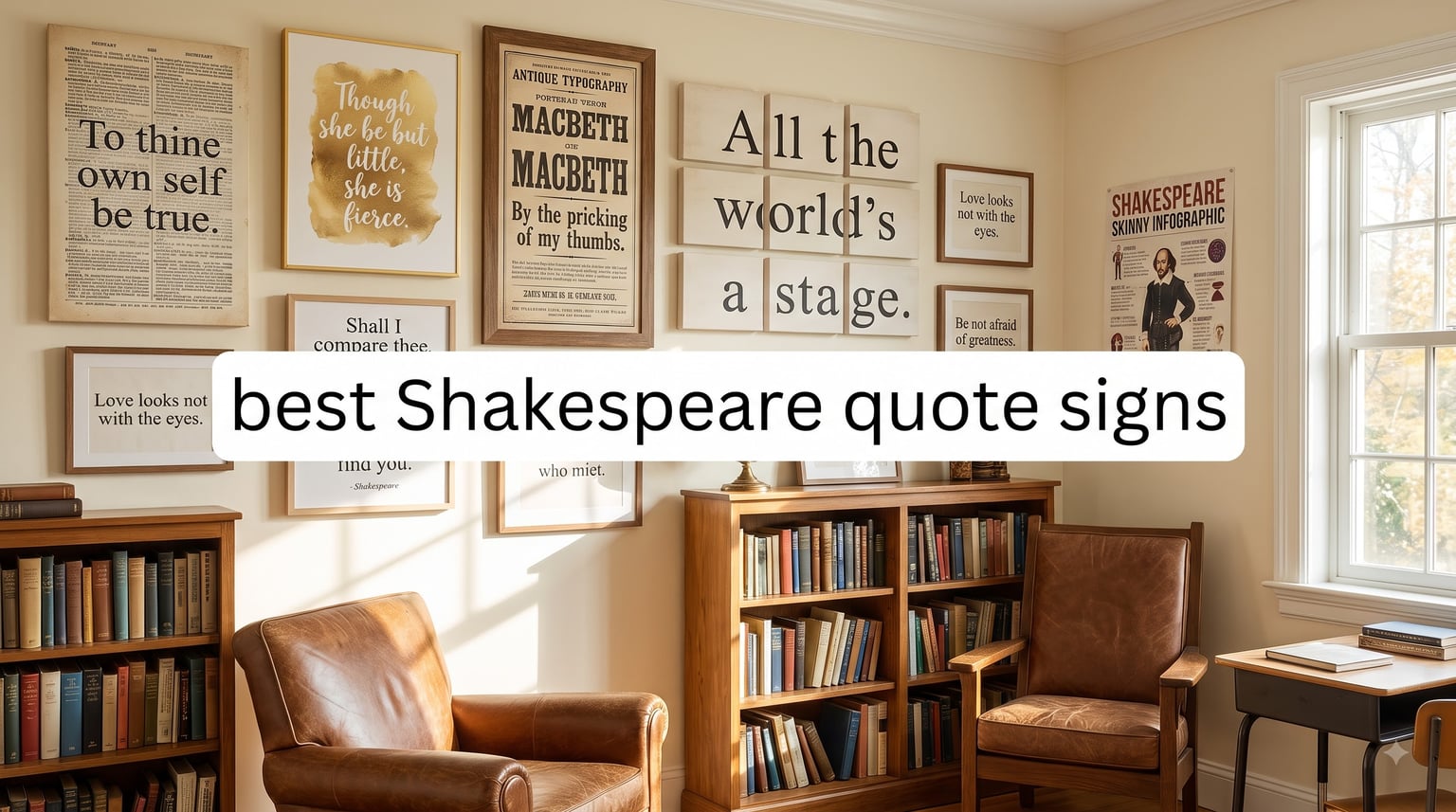 best Shakespeare quote signs