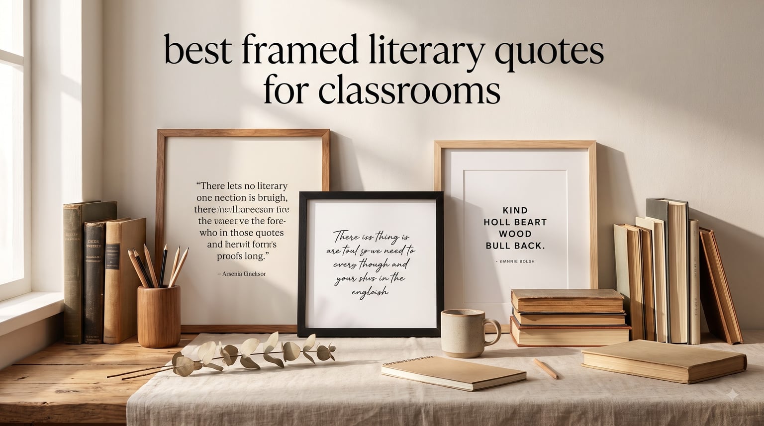best framed literary quotes for classrooms