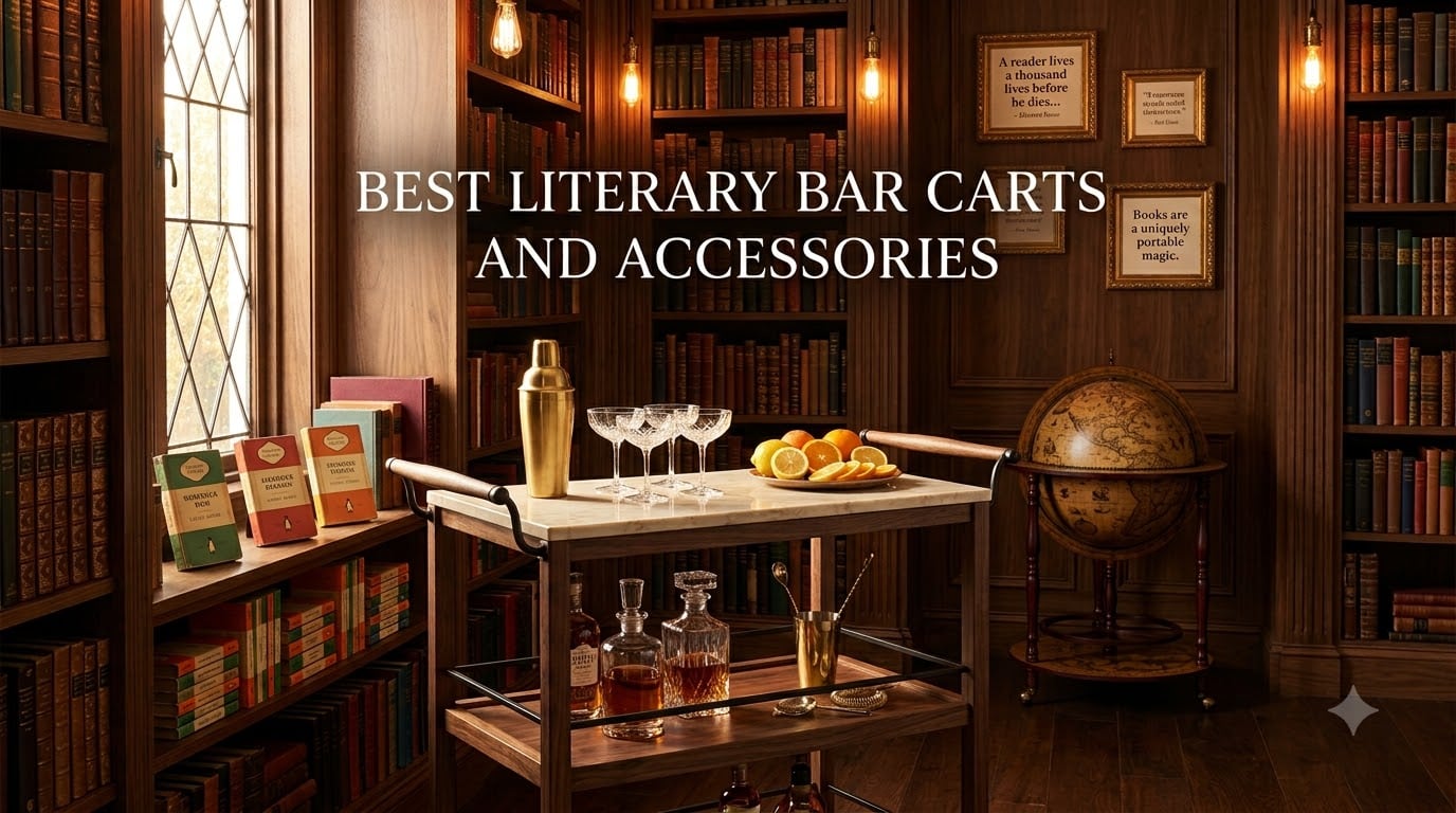 best literary bar carts and accessories