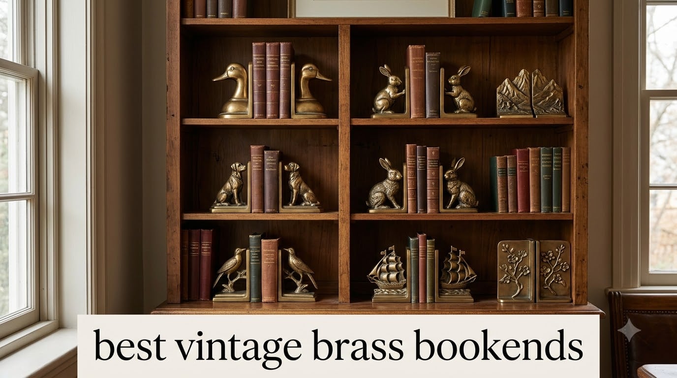 best vintage brass bookends