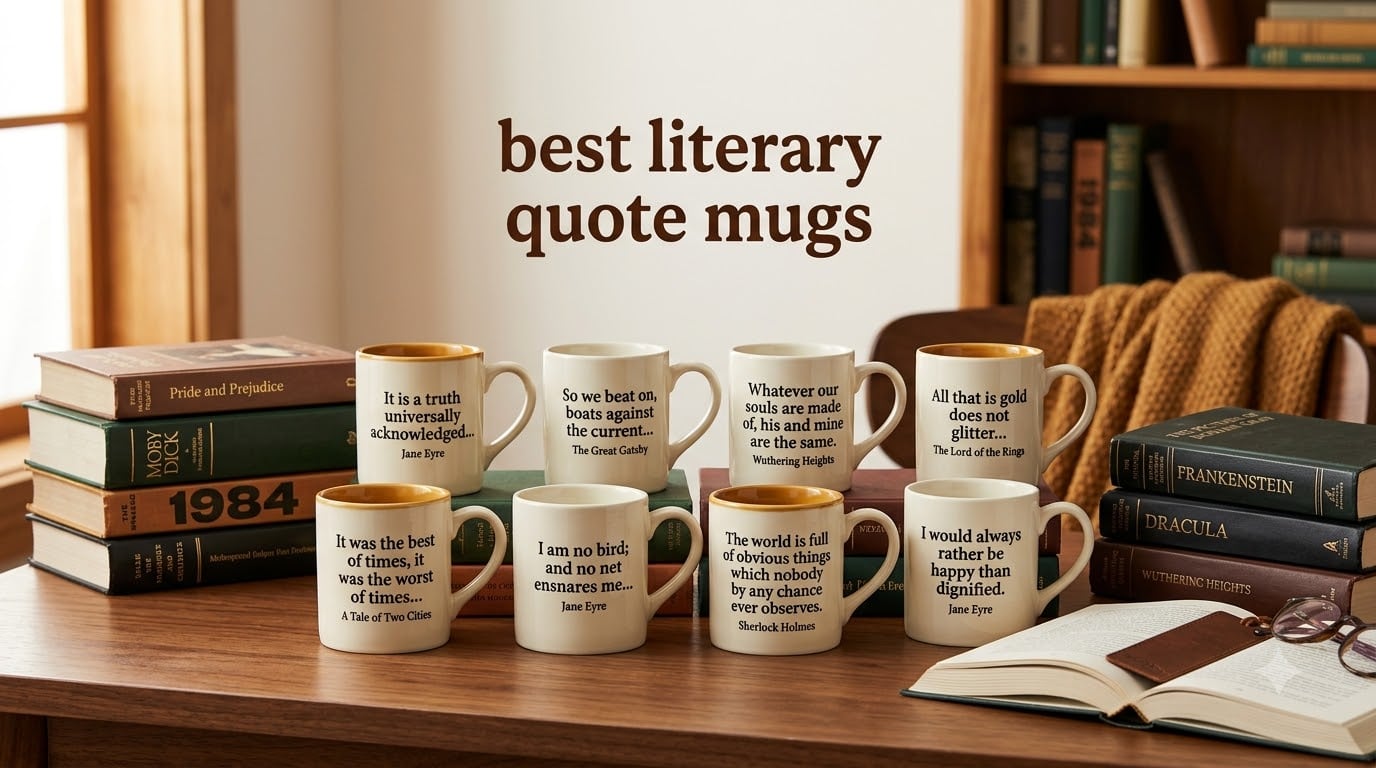 best literary quote mugs