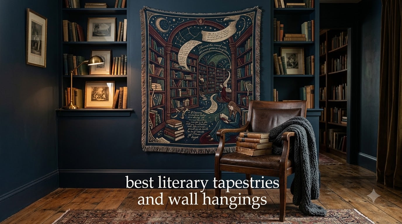 best literary tapestries and wall hangings