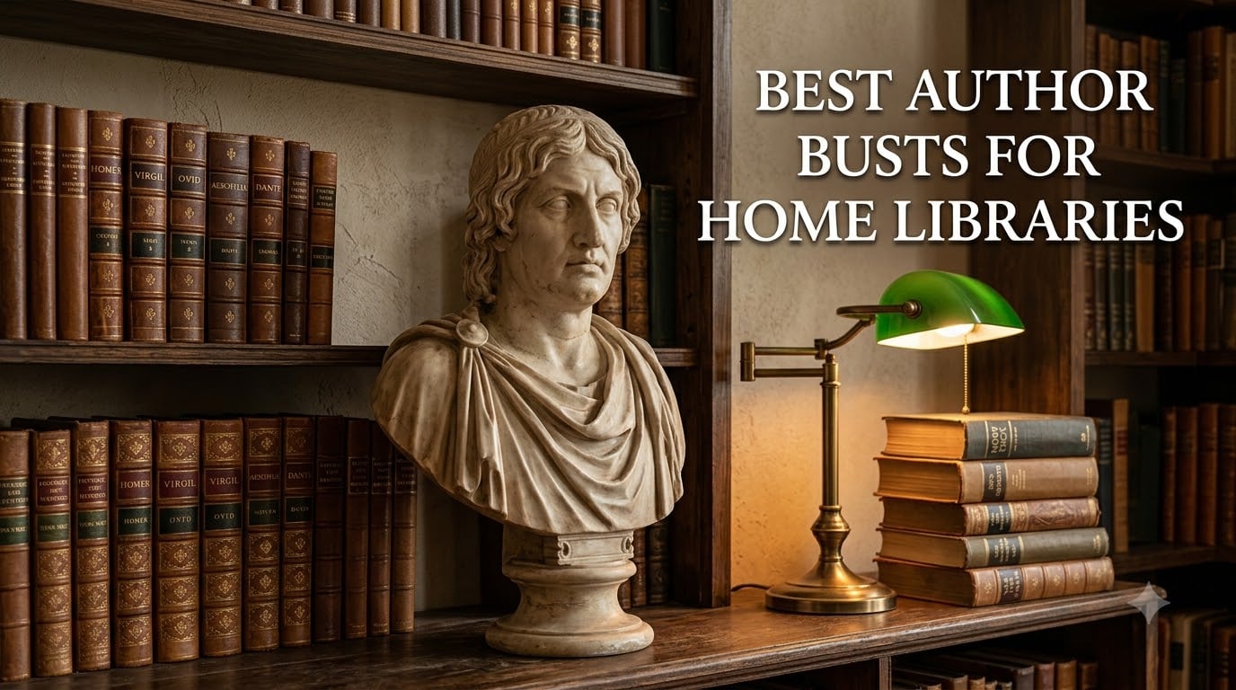 best author busts for home libraries