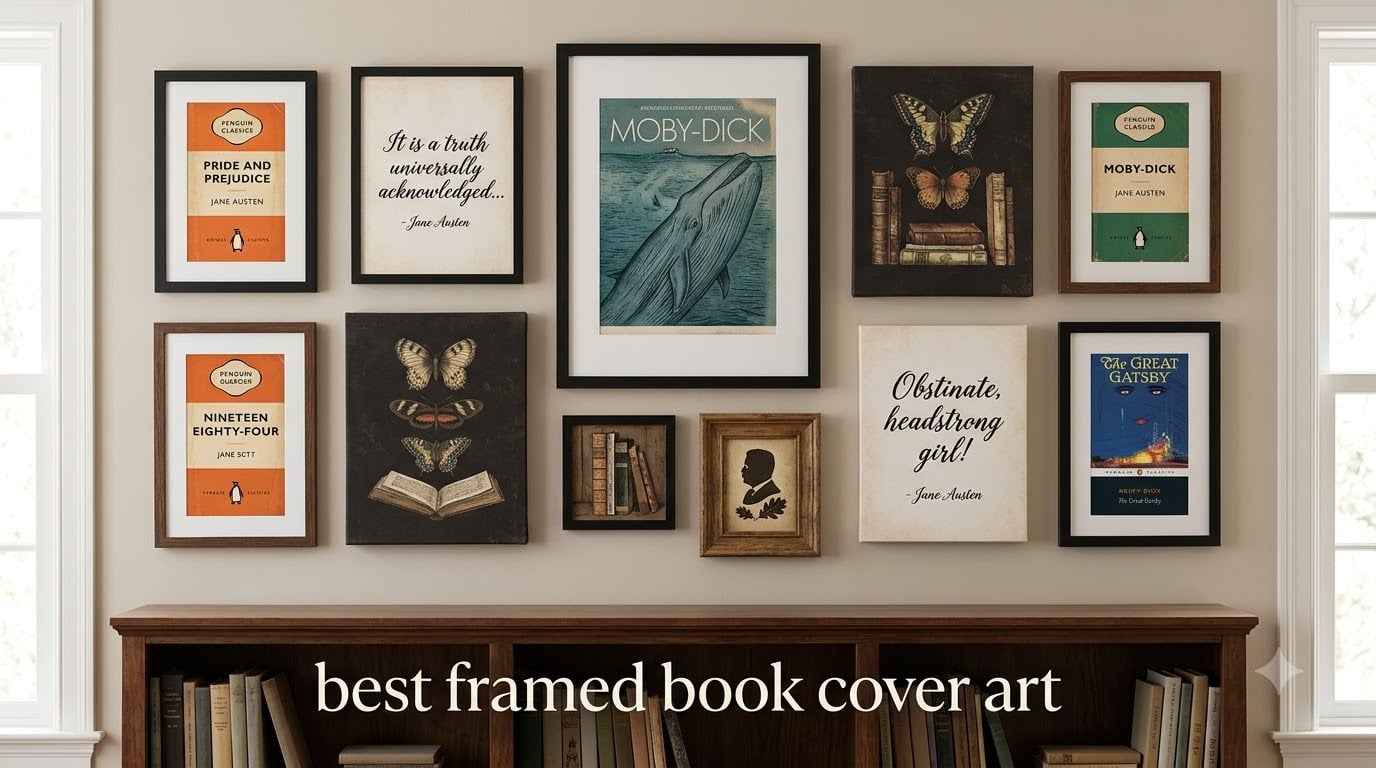 best framed book cover art