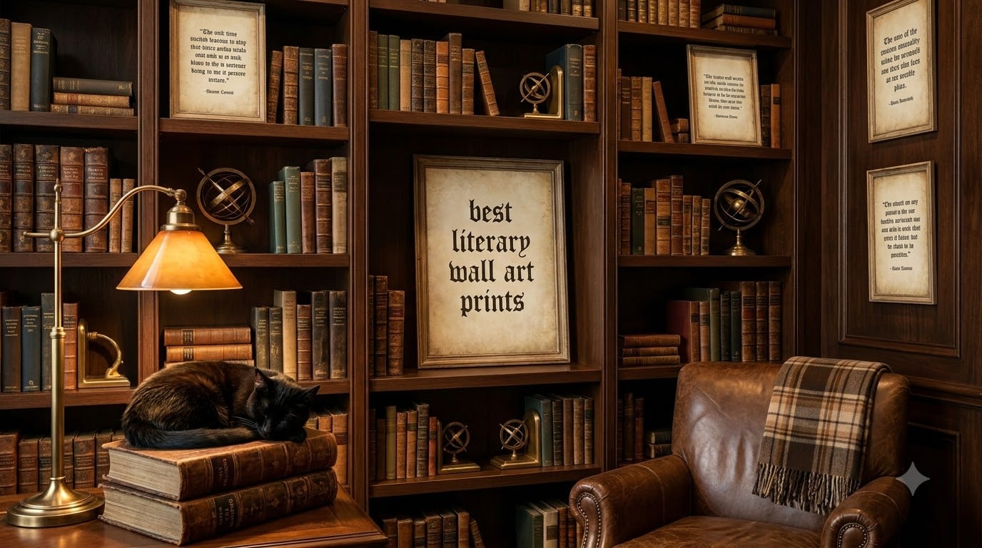 best literary wall art prints