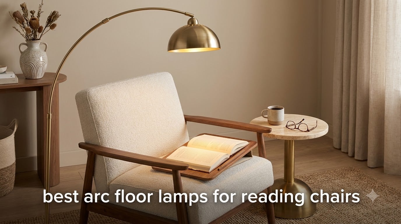 best arc floor lamps for reading chairs