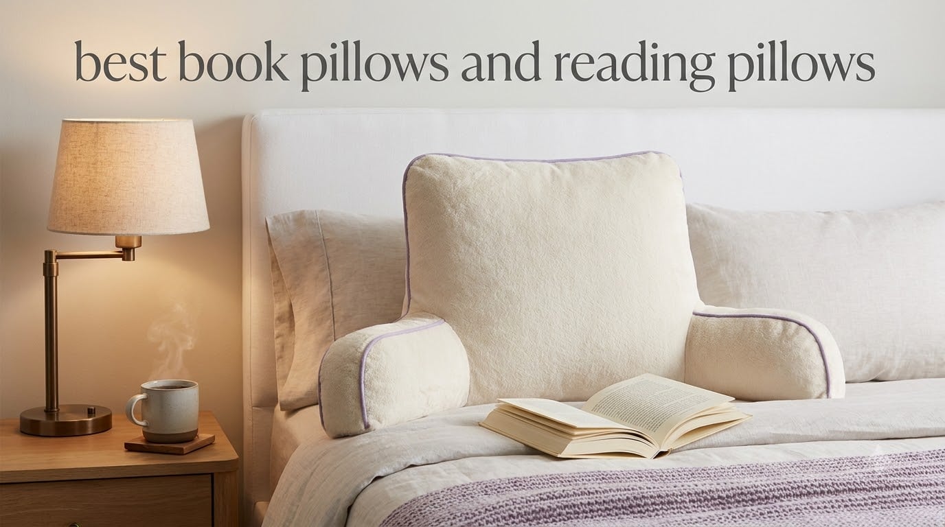 best book pillows and reading pillows
