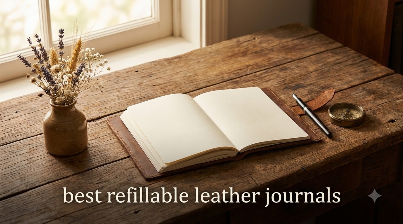best refillable leather journals