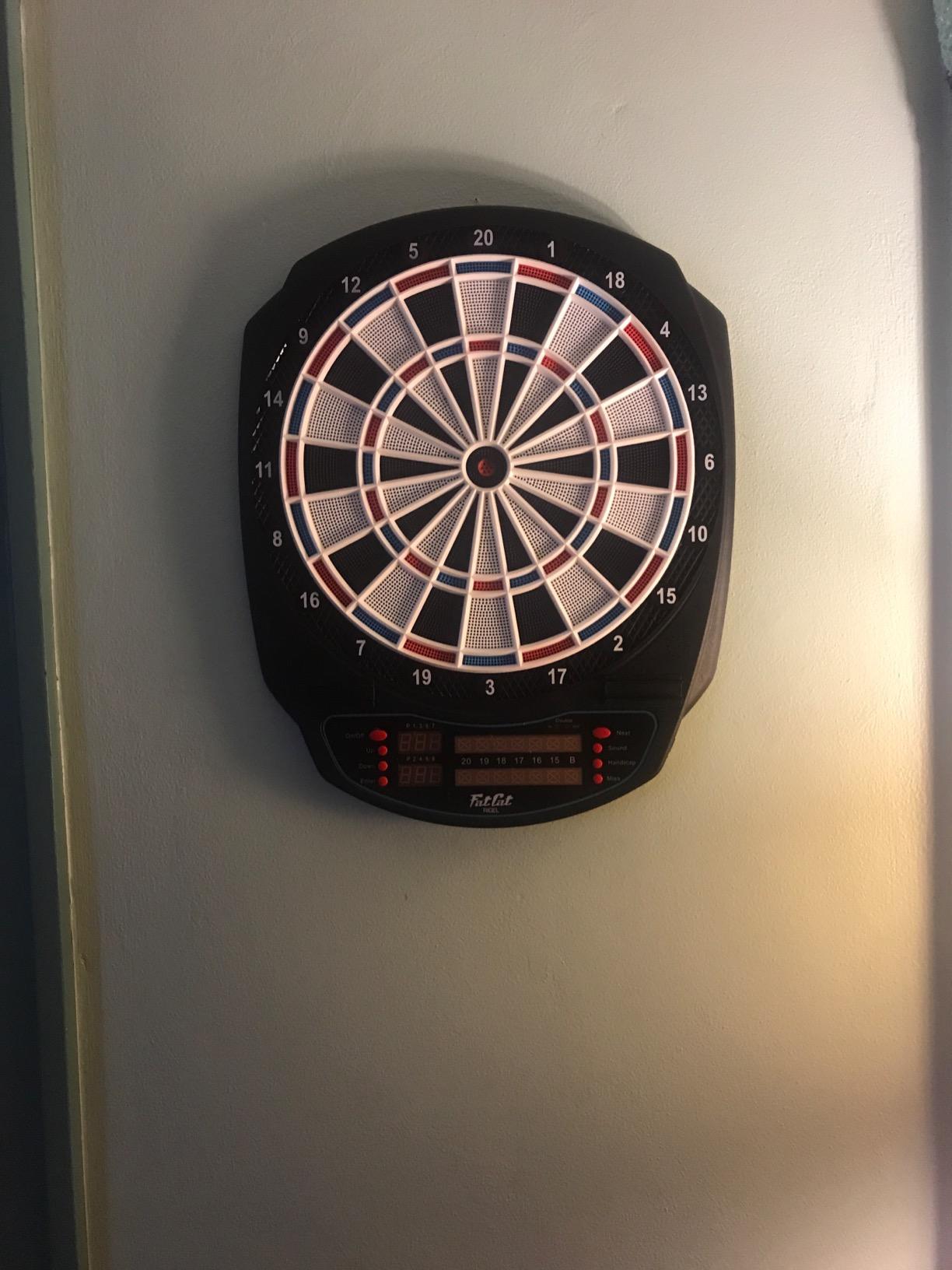 Fat Cat 727 Electronic Dart Board, 13 Inch Soft Tip for Adults customer photo 1