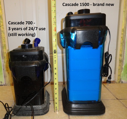 Penn-Plax Cascade 700 Canister Filter - 185 GPH Aquarium Filter for Tanks Up to 65 Gallons - 360 Degree Flow Valves, Poly Fiber Pads, Bio-Sponge & Activated Carbon - Fresh & Saltwater customer photo 1