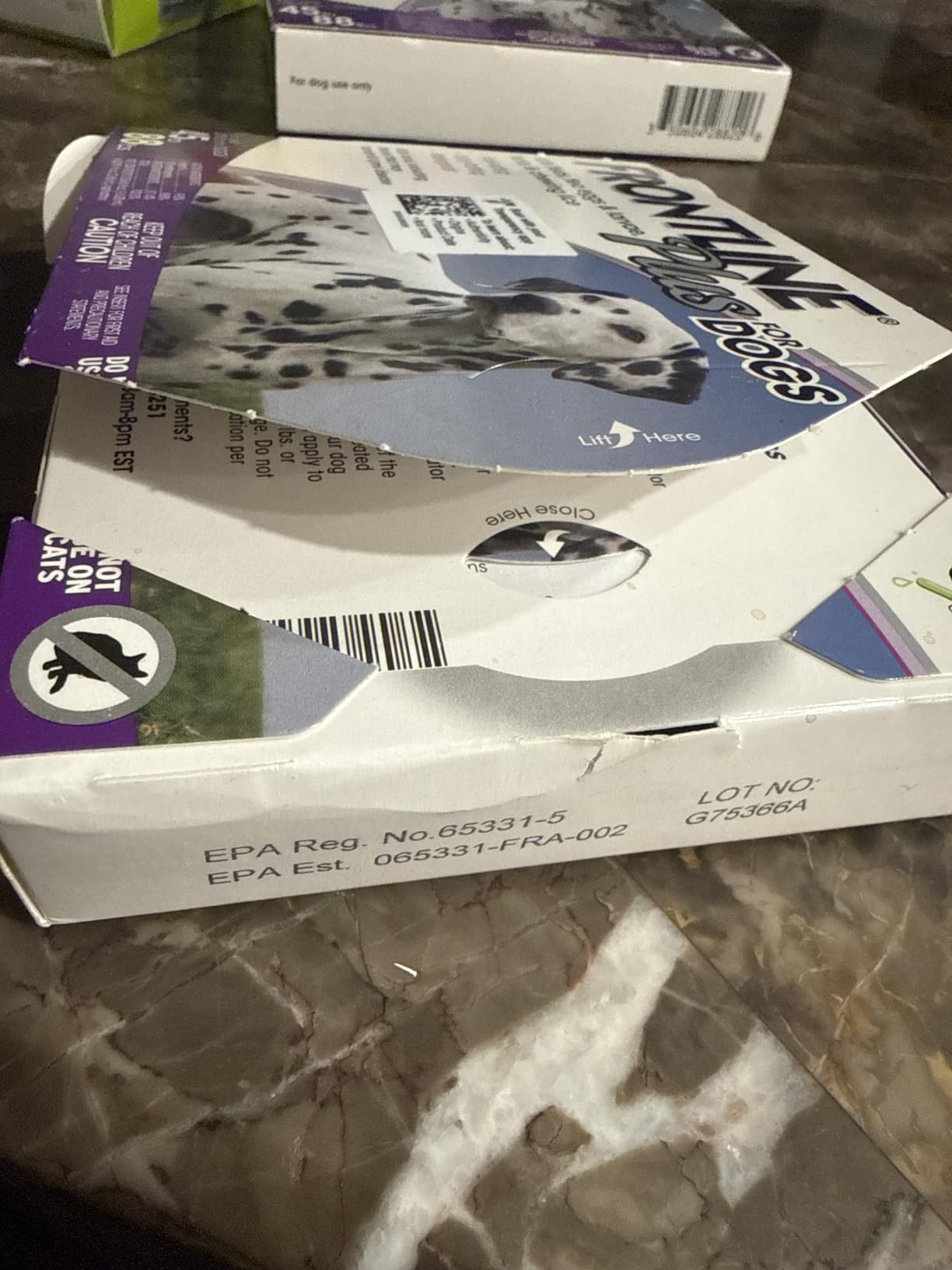 FRONTLINE Plus Flea & Tick Spot Treatment for Large Breed Dogs 45-88 lbs. (Purple) Count of 3 customer photo 1
