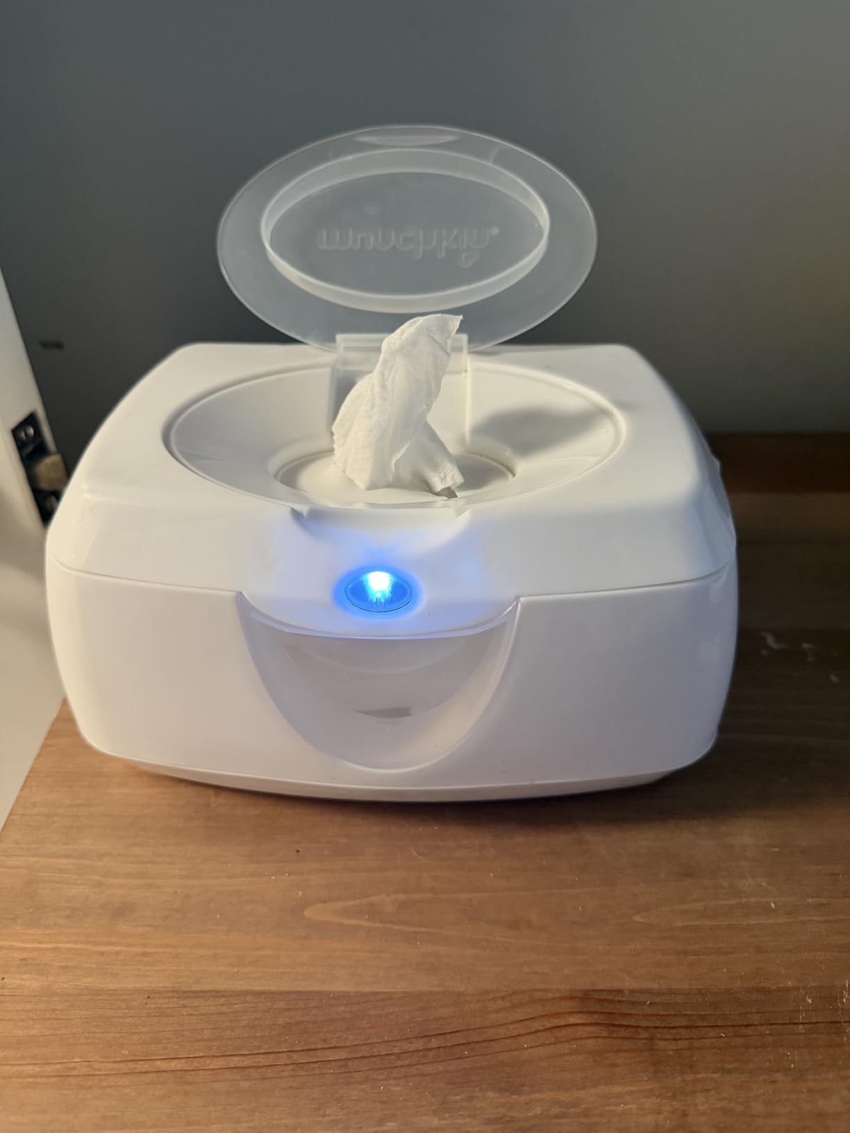 Munchkin Warm Glow Baby Wipe Warmer with Nightlight, White customer photo 2