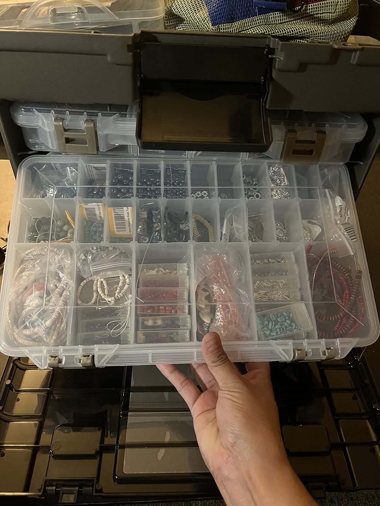 Plano Guide Series StowAway 4-By Rack System Tackle Box, Holds 4 3700 Utility Tackle Boxes, Quick-Access Top Storage with DuraView Lid, Durable Construction, Flexible, Adaptable Fishing Box customer photo 1