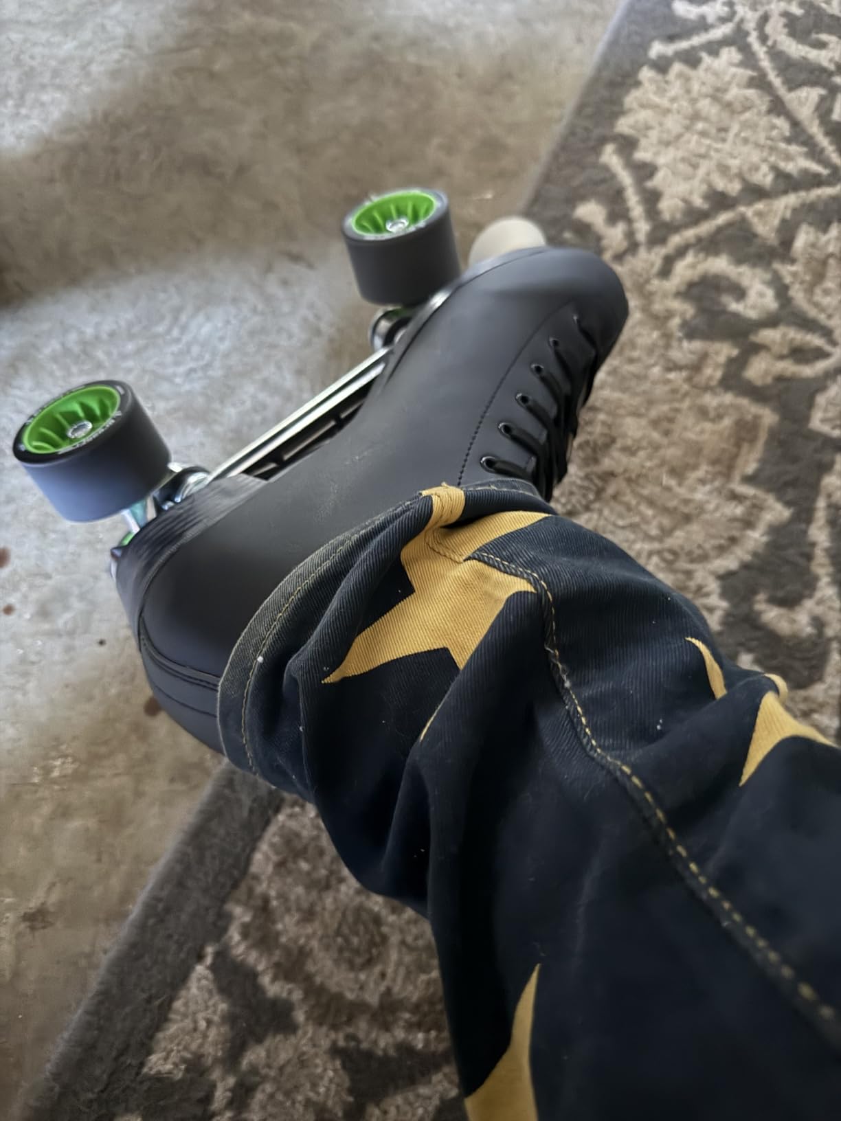Chicago Quad Roller Skates for Women & Men - Durable, Top Performance Indoor/Outdoor Use or Roller Derby - Classic Deluxe Leather High-Top Boots with 60mm Urethane Wheels & Semi-Precision Bearings customer photo 2