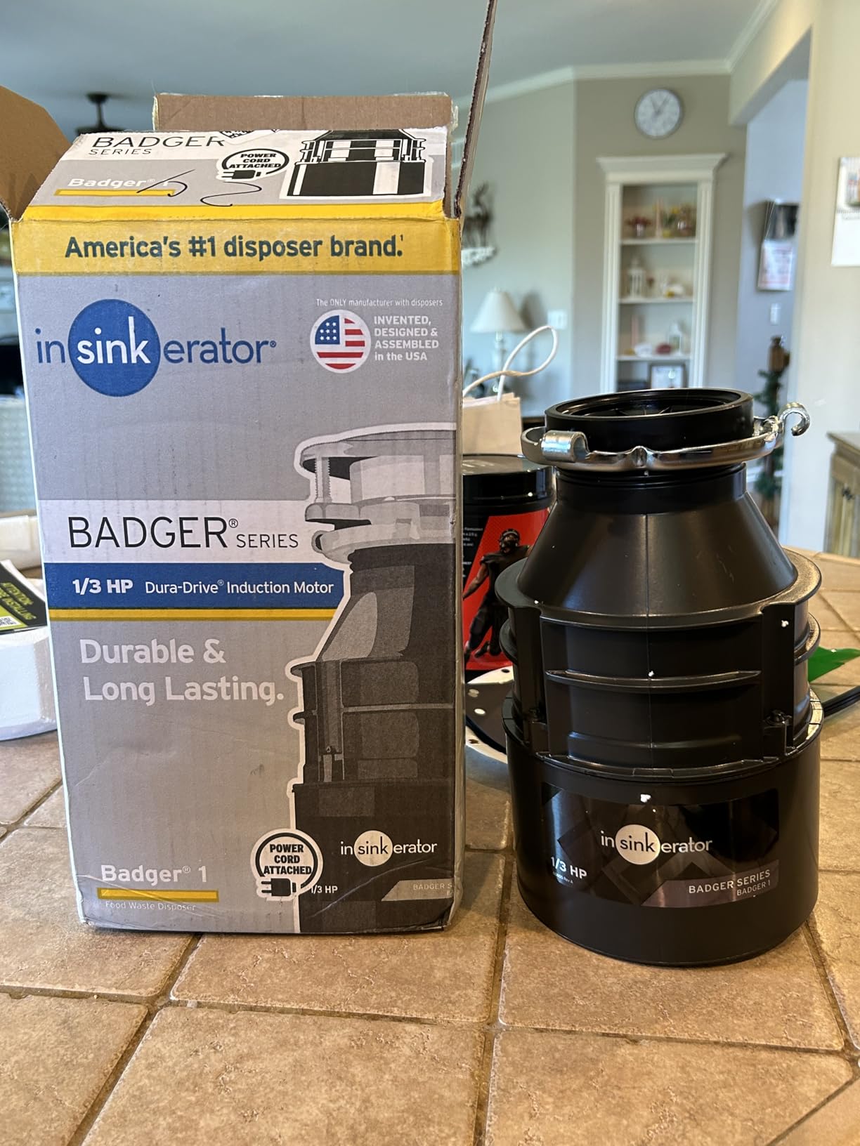InSinkErator Badger 1 Garbage Disposal with Power Cord, Standard Series 1/3 HP Continuous Feed Food Waste Disposer, Badger 1 W/C customer photo 2