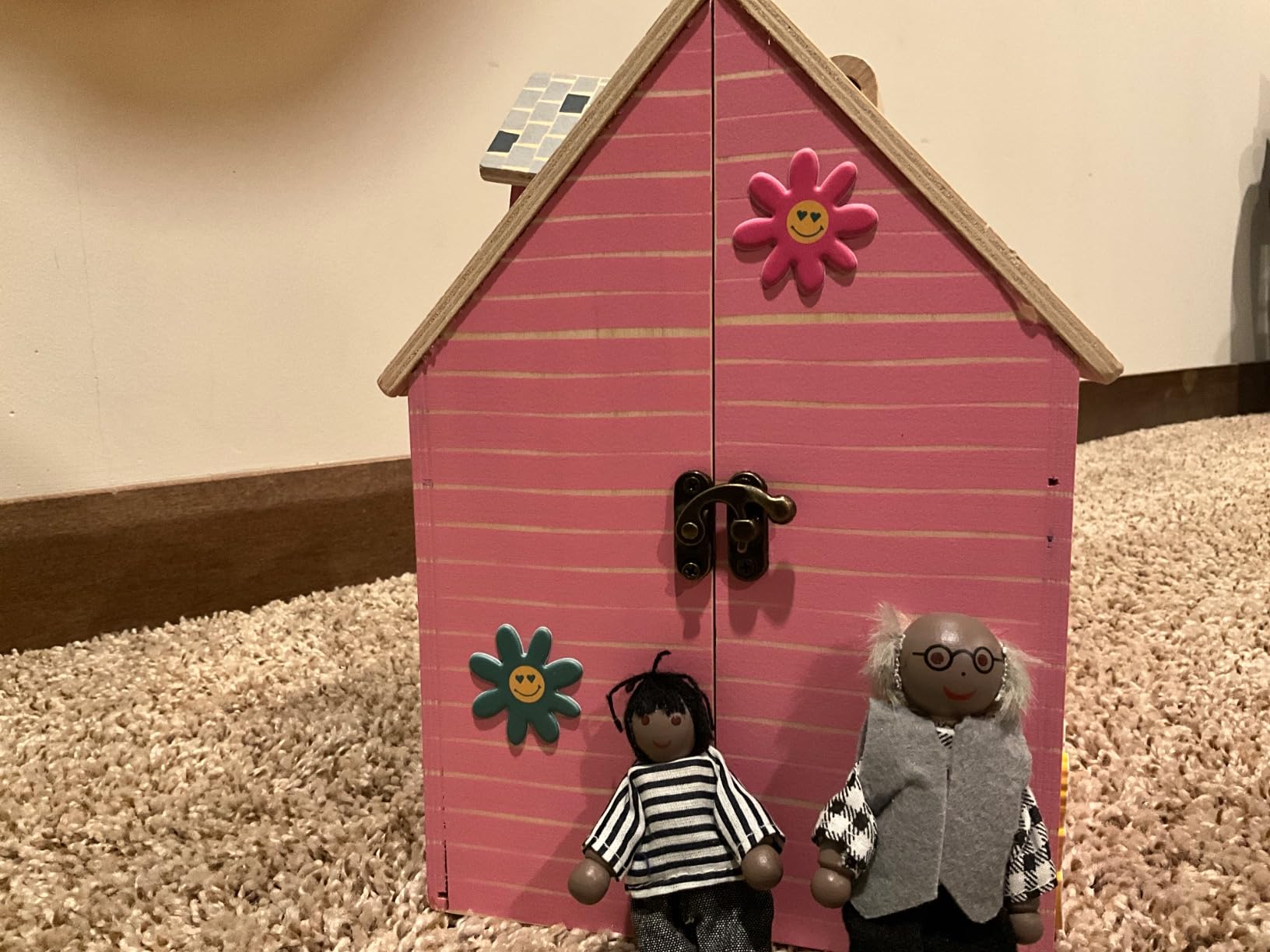 Melissa & Doug Fold & Go Wooden Dollhouse with Dolls and Furniture customer photo 2