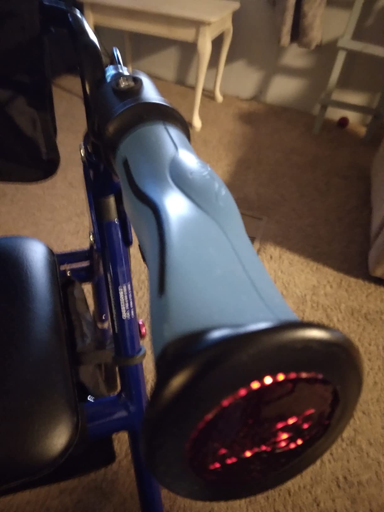 Drive Medical Hugo Elite Rollator Walker with Seat and Basket, Blue customer photo 2
