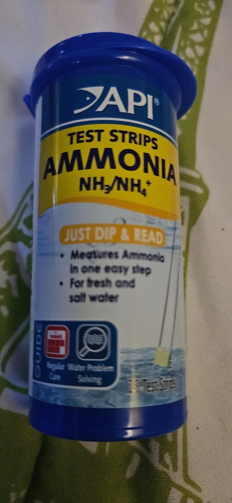 API AMMONIA TEST STRIPS Freshwater and Saltwater Aquarium Water Test Strips 25-Test Box customer photo 2