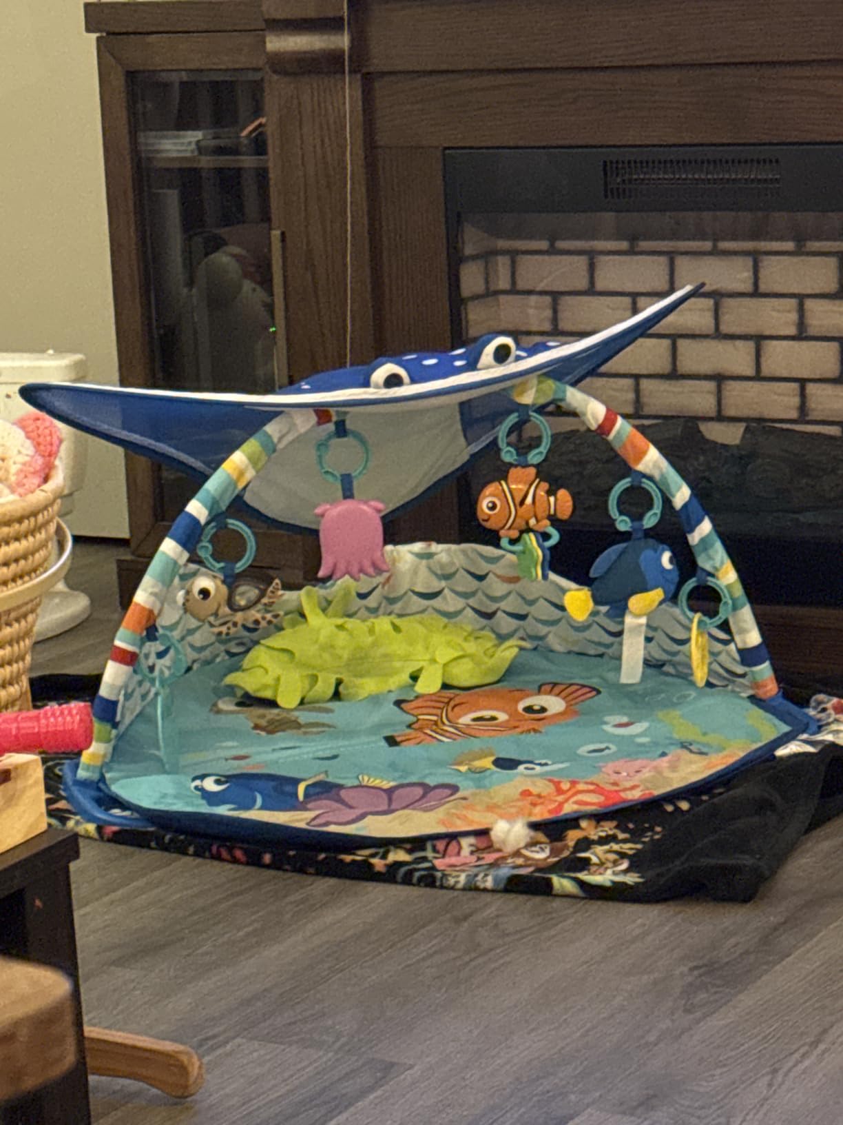 Bright Starts Disney Baby Finding Nemo Mr. Ray Ocean Lights & Music Gym, Ages Newborn + customer photo 1
