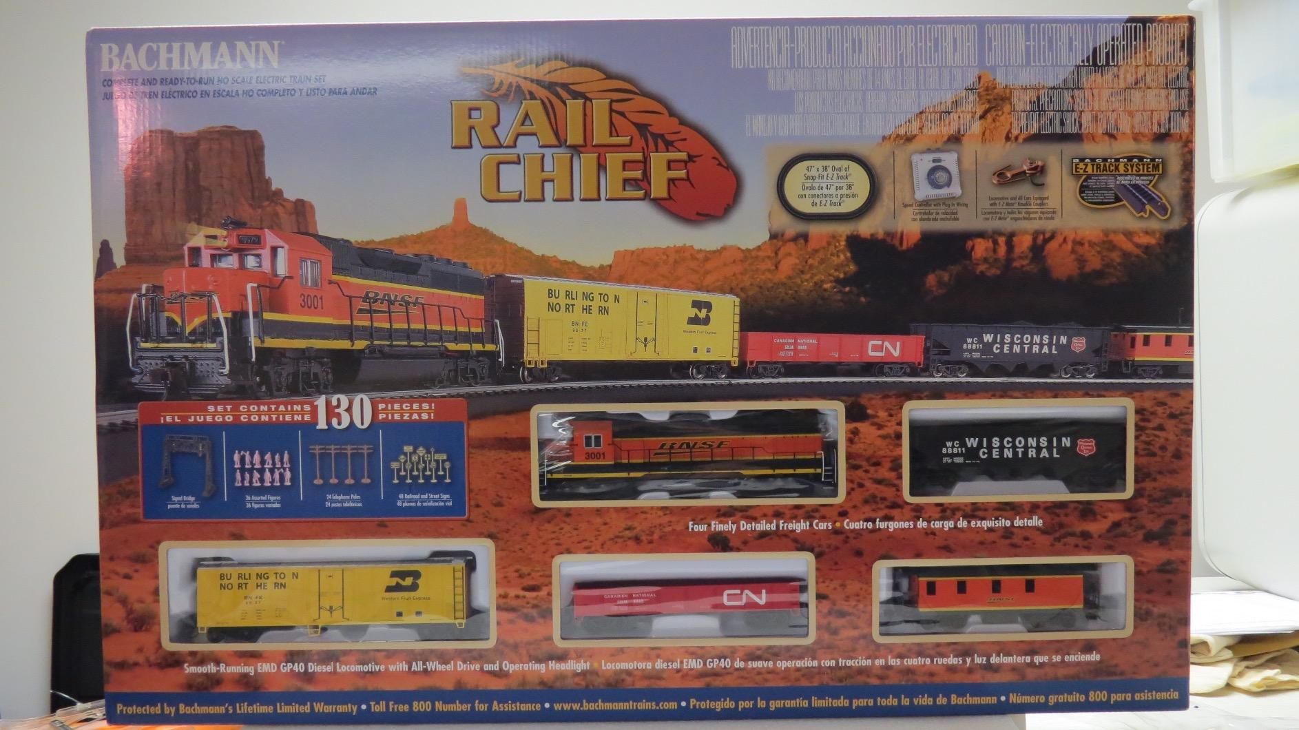 Bachmann Trains Rail Chief Ready to Run Electric Train Set, HO Scale customer photo 1