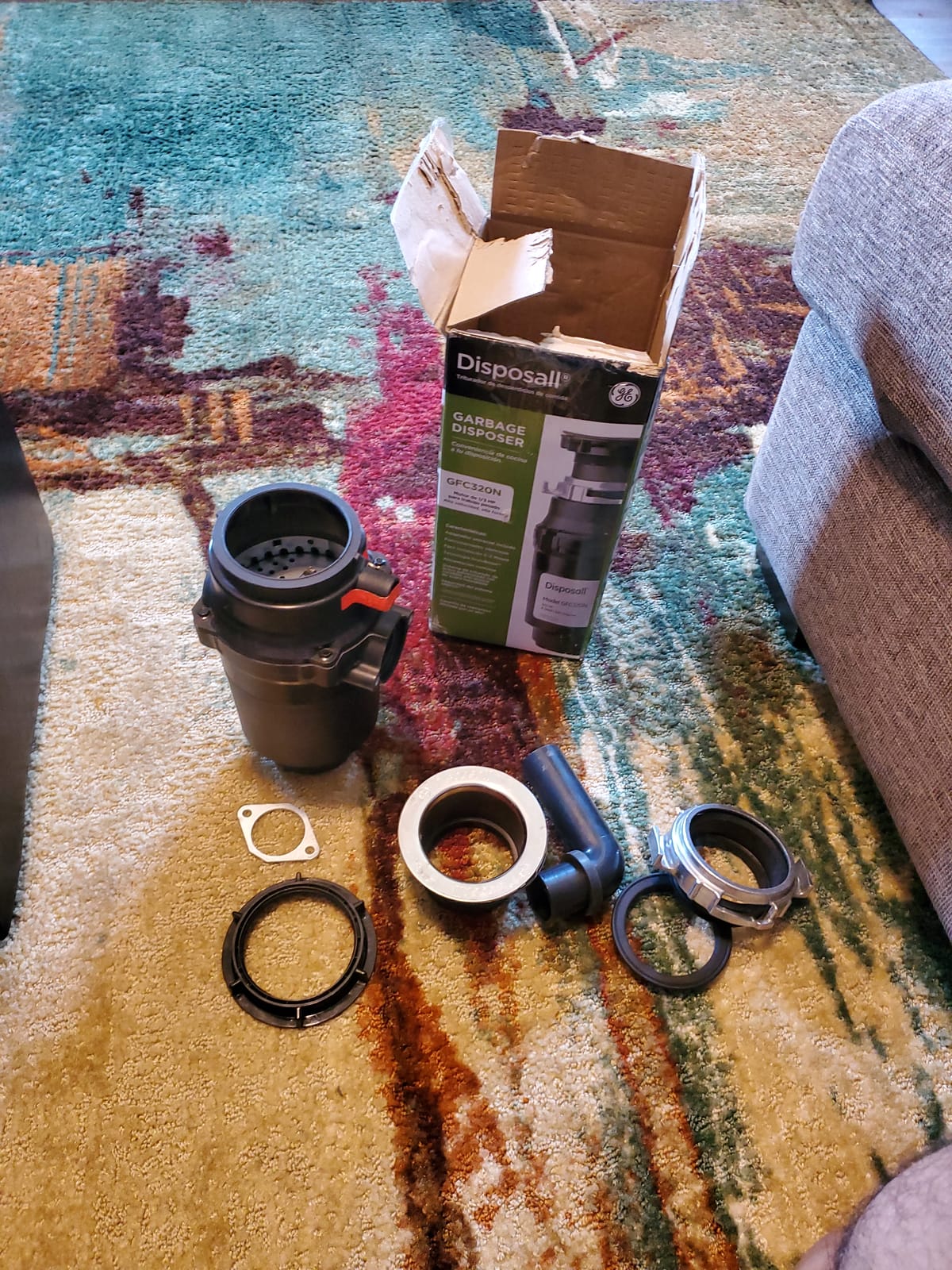 GE Disposall Continuous Feed 1/3 Horsepower Motor Garbage Disposer, Good for Grinding: Cooked Pasta & Fruit Peels, Easy Install Kit & Power Cord Included, Recommended for 1-2 Person Homes, GFC325N customer photo 2