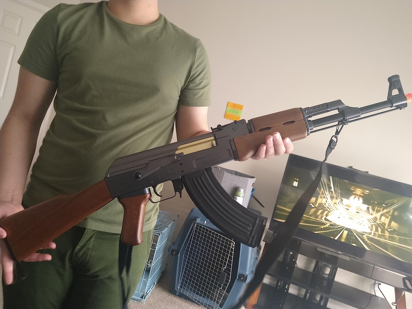 double eagle full auto electric metal aeg ak-47 rifle fps-350 airsoft gun(Airsoft Gun) customer photo 2