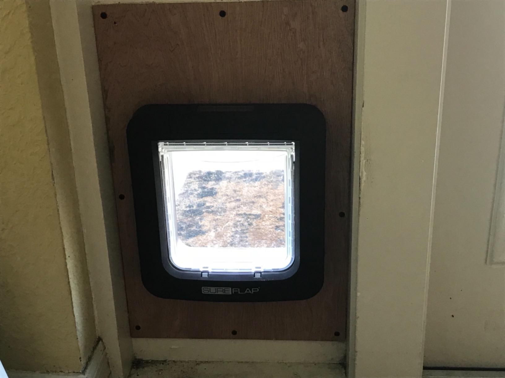 SureFlap Microchip Pet Door (Brown) customer photo 1
