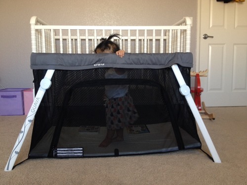 Guava Family Travel Crib Includes Lightweight Backpack Design | Certified Baby Safe Portable Crib | Folding Play Yard, Comfy Mattress for Babies, Toddlers | Compact Baby Travel Bed customer photo 2