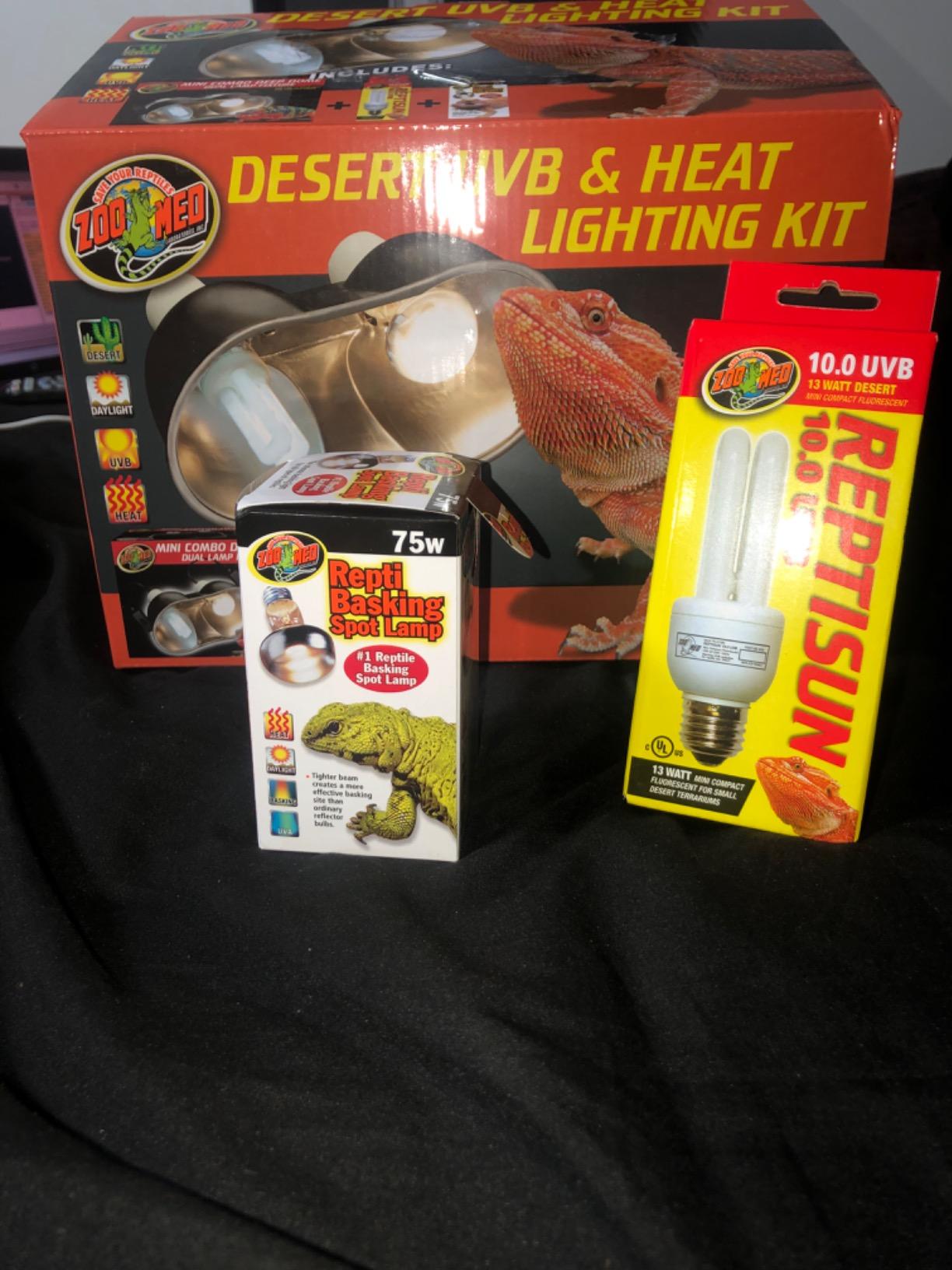 Zoo Med Desert UVB & Heat Lighting Dual Kit customer photo 1