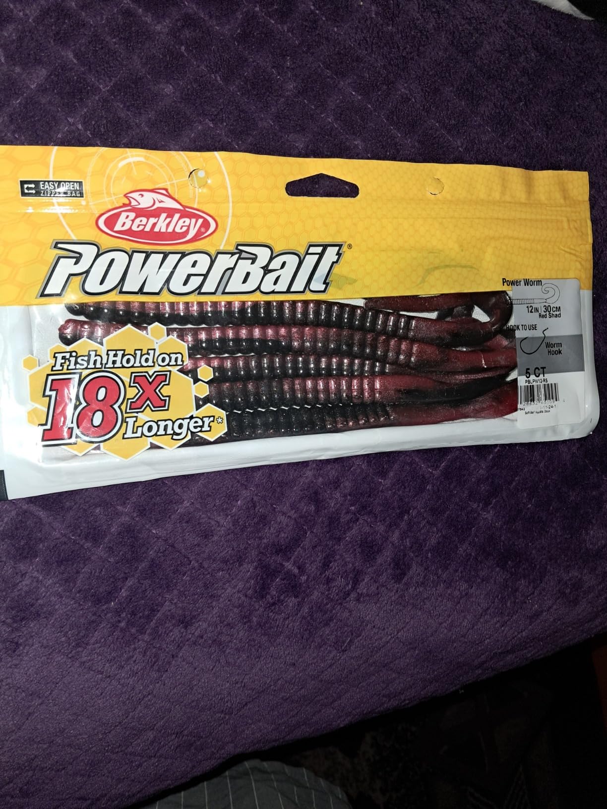 Berkley PowerBait Power Worms Fishing Soft Bait customer photo 2