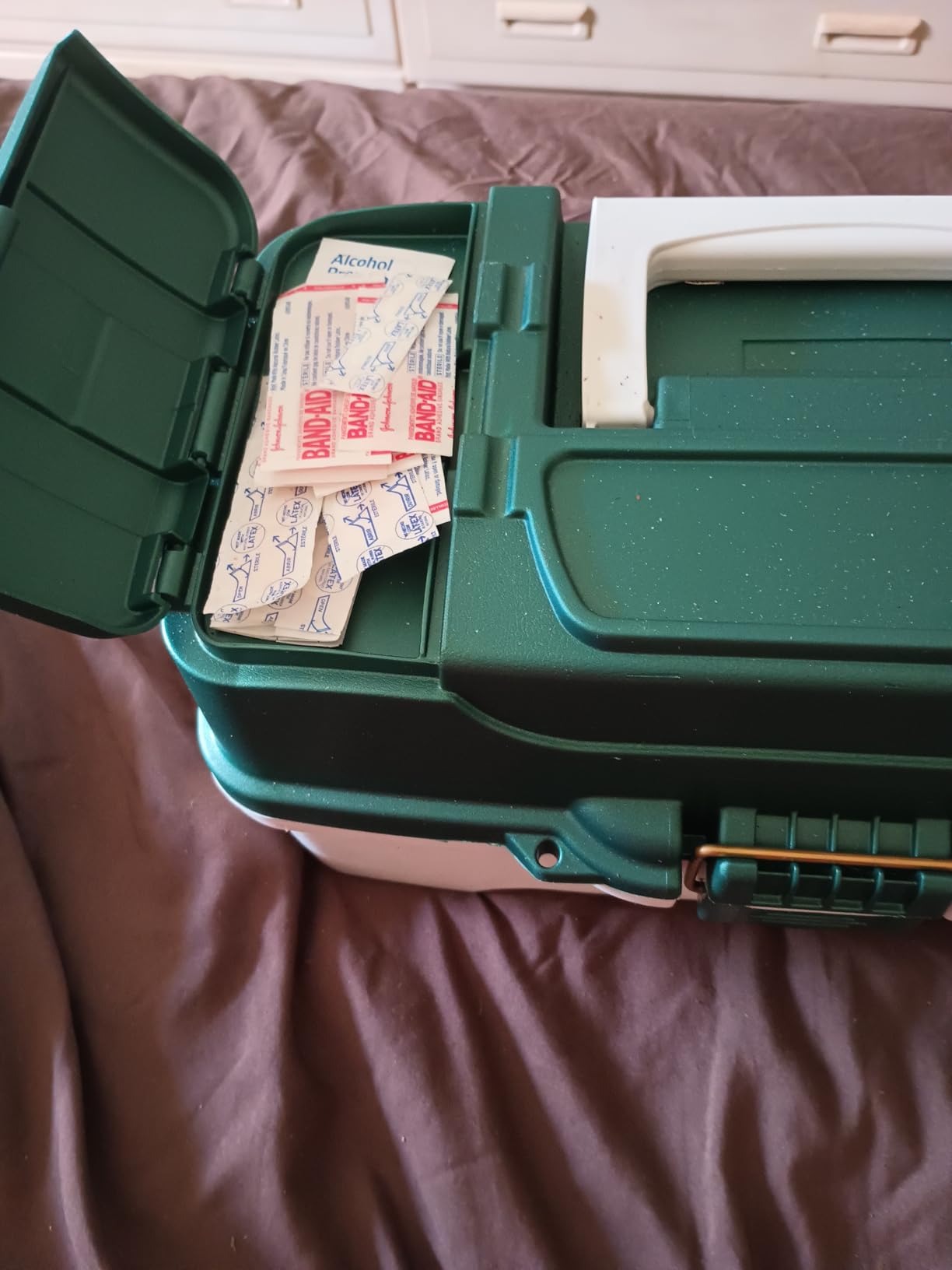 Plano 3-Tray Tackle Box with Dual Top Access, Dark Green Metallic/Off White, Premium Tackle Storage customer photo 1