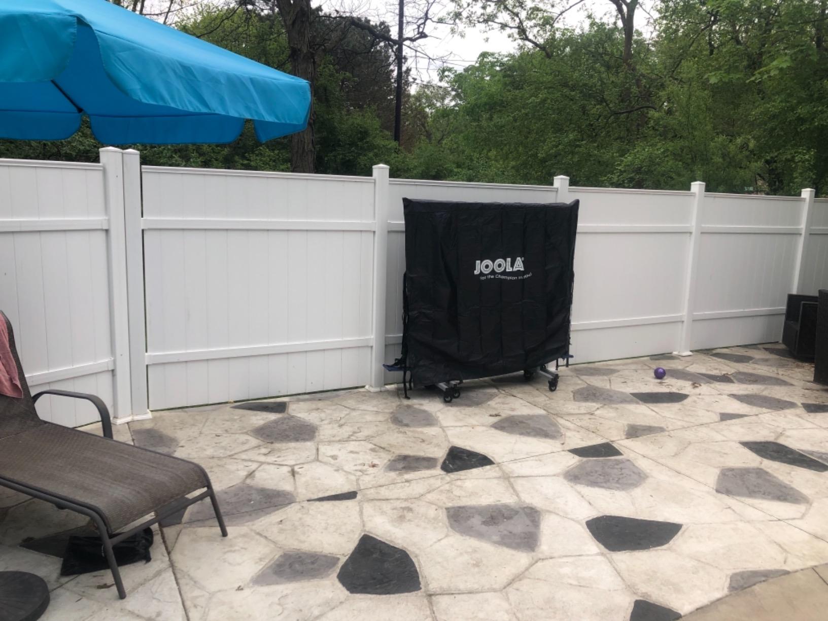 JOOLA NOVA Outdoor Ping Pong Table with Waterproof Table Tennis Net Set - Quick Assembly - All Weather Aluminum Composite Surface - Tournament Quality - Indoor & Outdoor Compatible customer photo 1