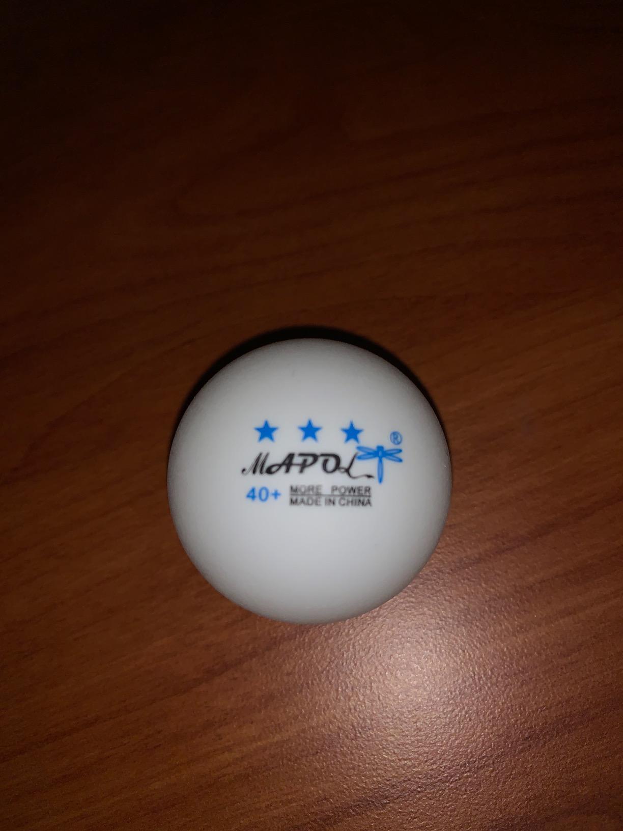 MAPOL 50 White 3-Star Table Tennis Ball Premium Training Ping Pong Balls customer photo 2