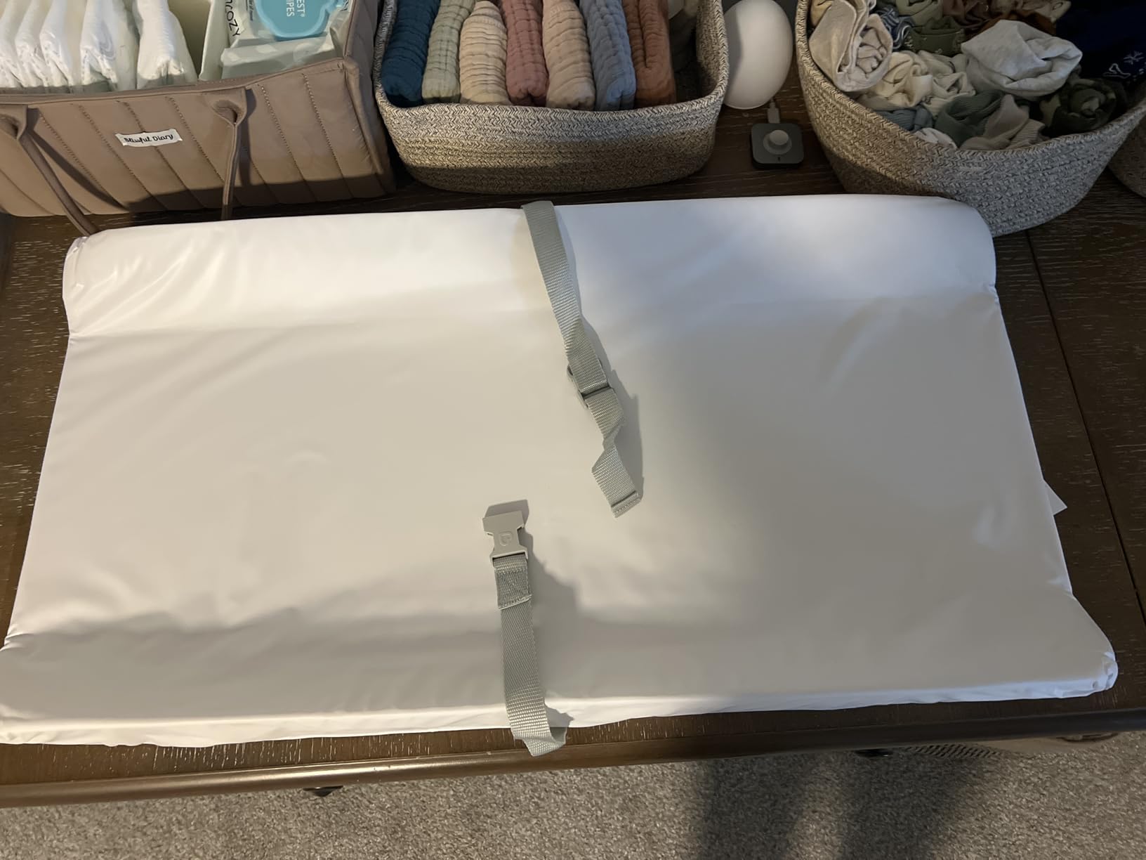 Munchkin Secure Grip Waterproof Baby Changing Pad, 14.75 x 31, White customer photo 1