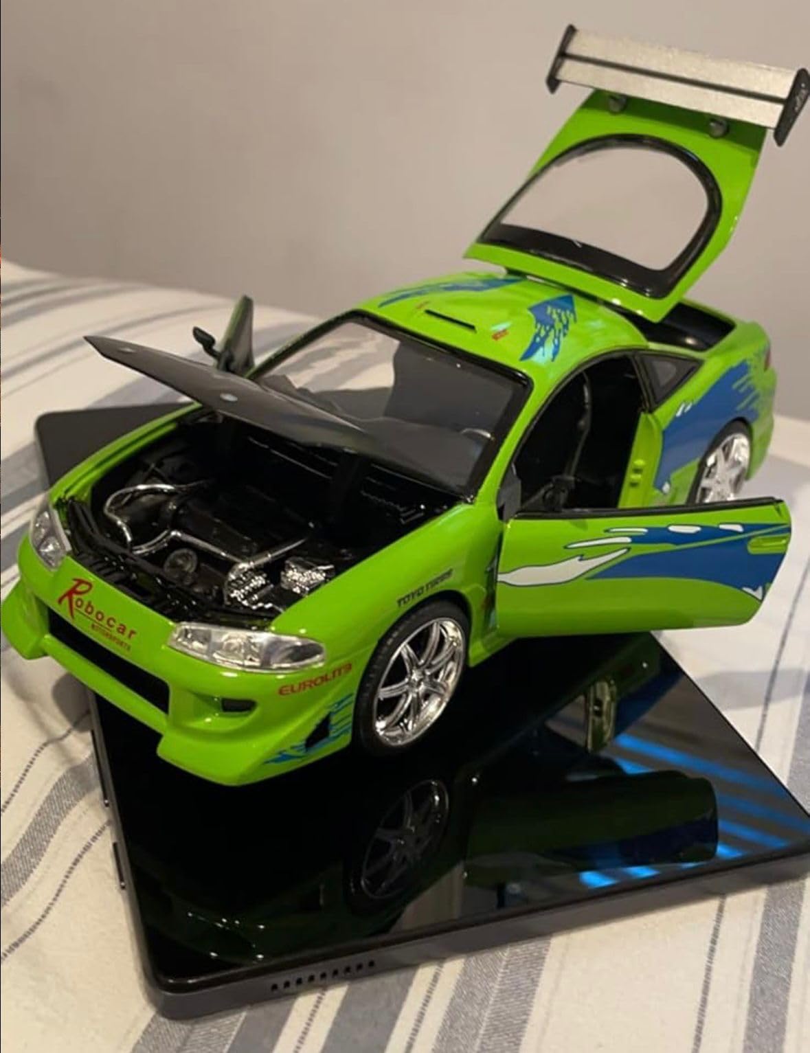 Jada Toys Fast & Furious 1:24 Brian's Toyota Supra Die-cast Car, Toys for Kids and Adults, Orange (97168) customer photo 2