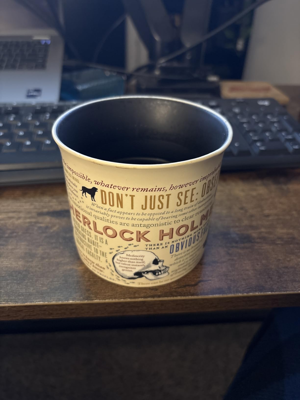 The Unemployed Philosophers Guild Sherlock Holmes Coffee Mug - Features Holmes Quotes, Rules of Deduction, Intriguing Images, and Sidney Paget's Portrait, Comes in a Fun Box customer photo 2