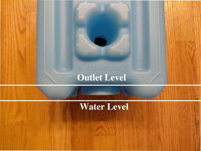WaterBrick International WaterBrick Water Storage Containers for Emergency Water Storage | 6-Pack of Stackable 3.5 Gallon Water Container Bricks | Food-Grade HDPE Plastic | BPA-Free | STD Blue customer photo 1