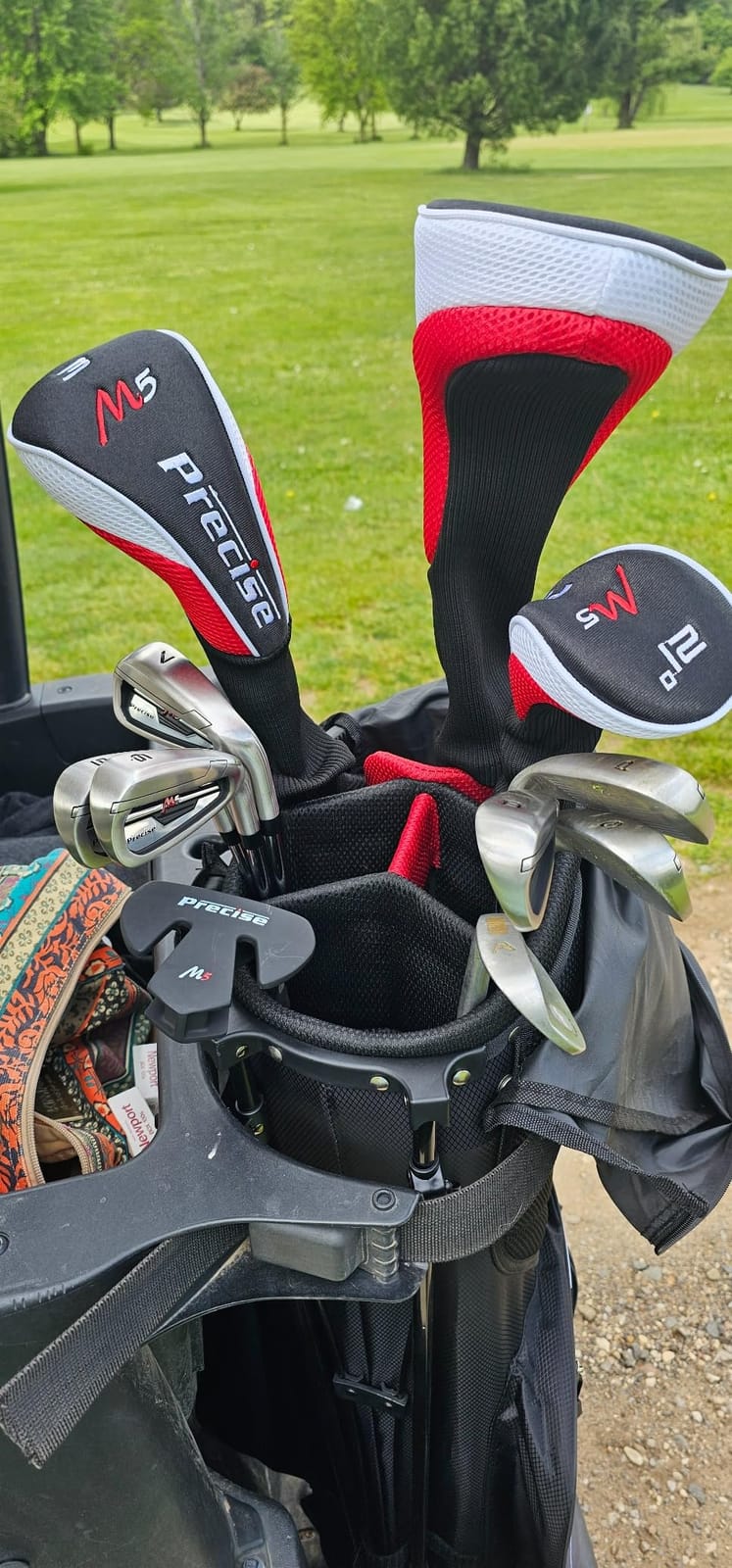 Precise M5 - Men's Complete Golf Club Set | 14-Piece, 460cc Titanium Driver, Fairway Wood & Hybrid, Irons Through Wedge, Putter, Stand Bag, Left/Right customer photo 2